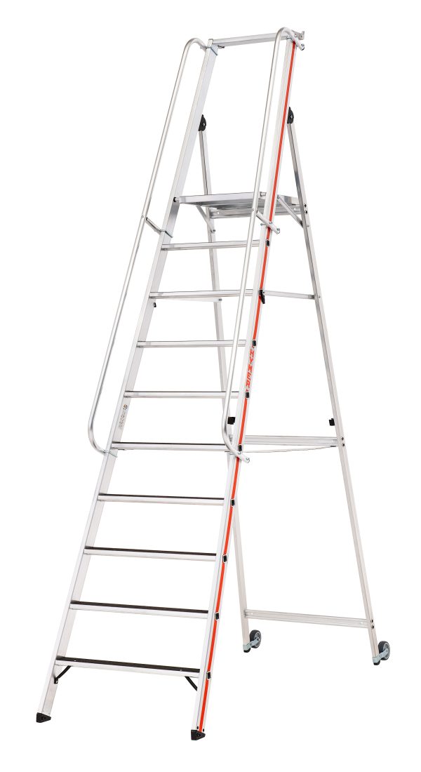 Hymer 8681 Platformtrap R13 met kantelwielen en lange handrail (4–12 treden) - Afbeelding 2